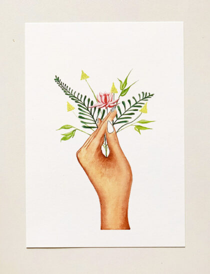 Fern & Peony Print