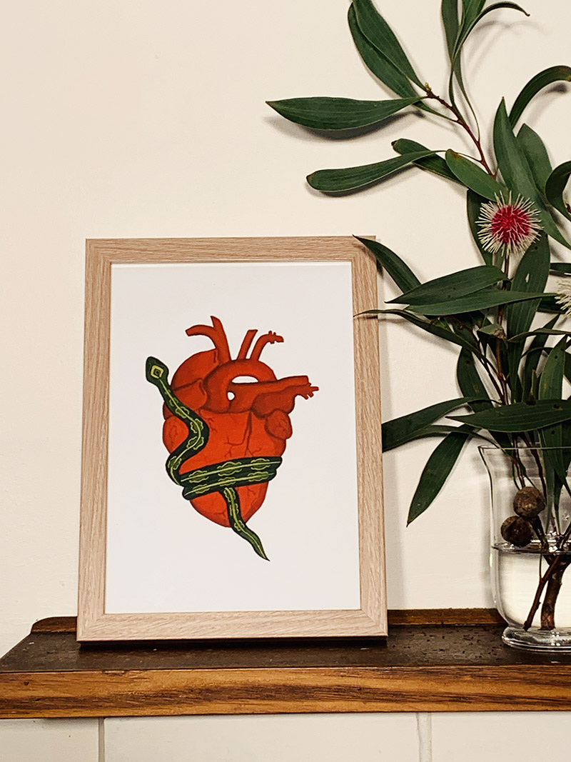 Heart & Snake Print - Image 4