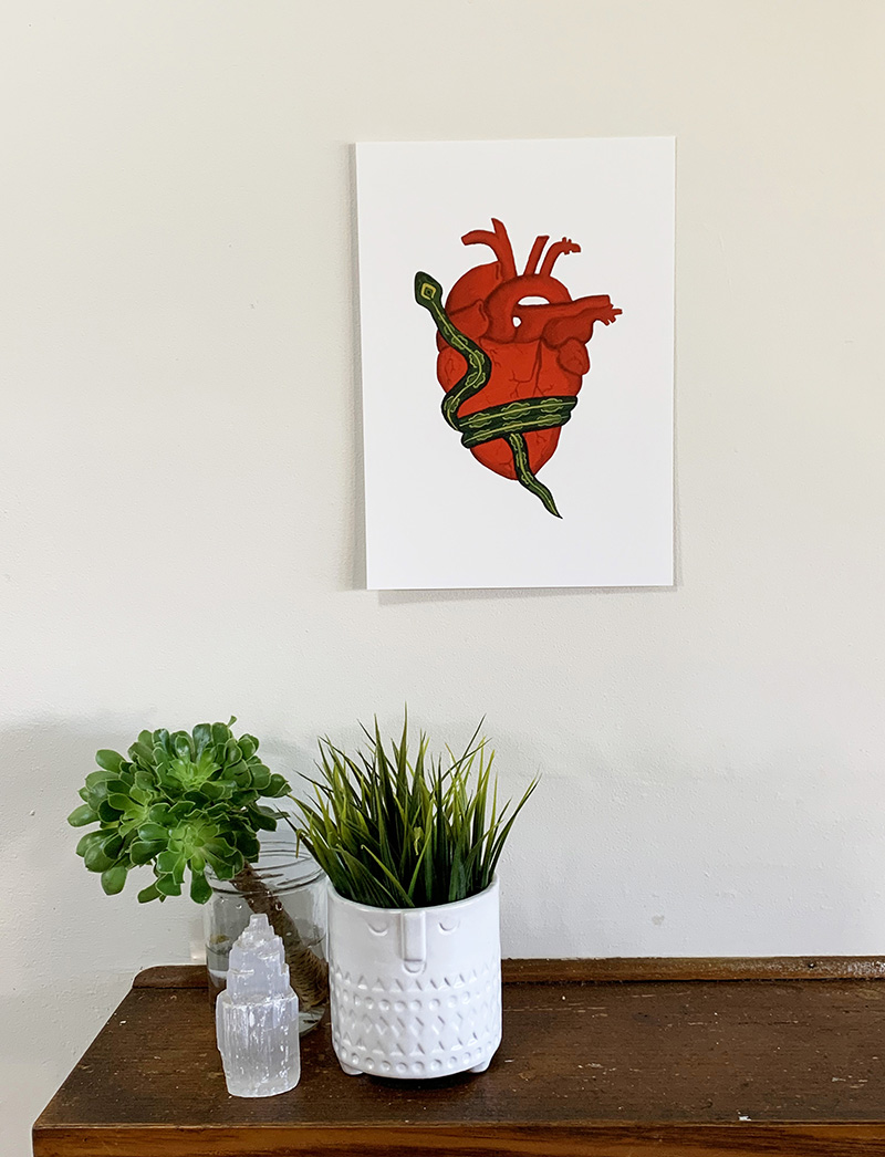 Heart & Snake Print - Image 3