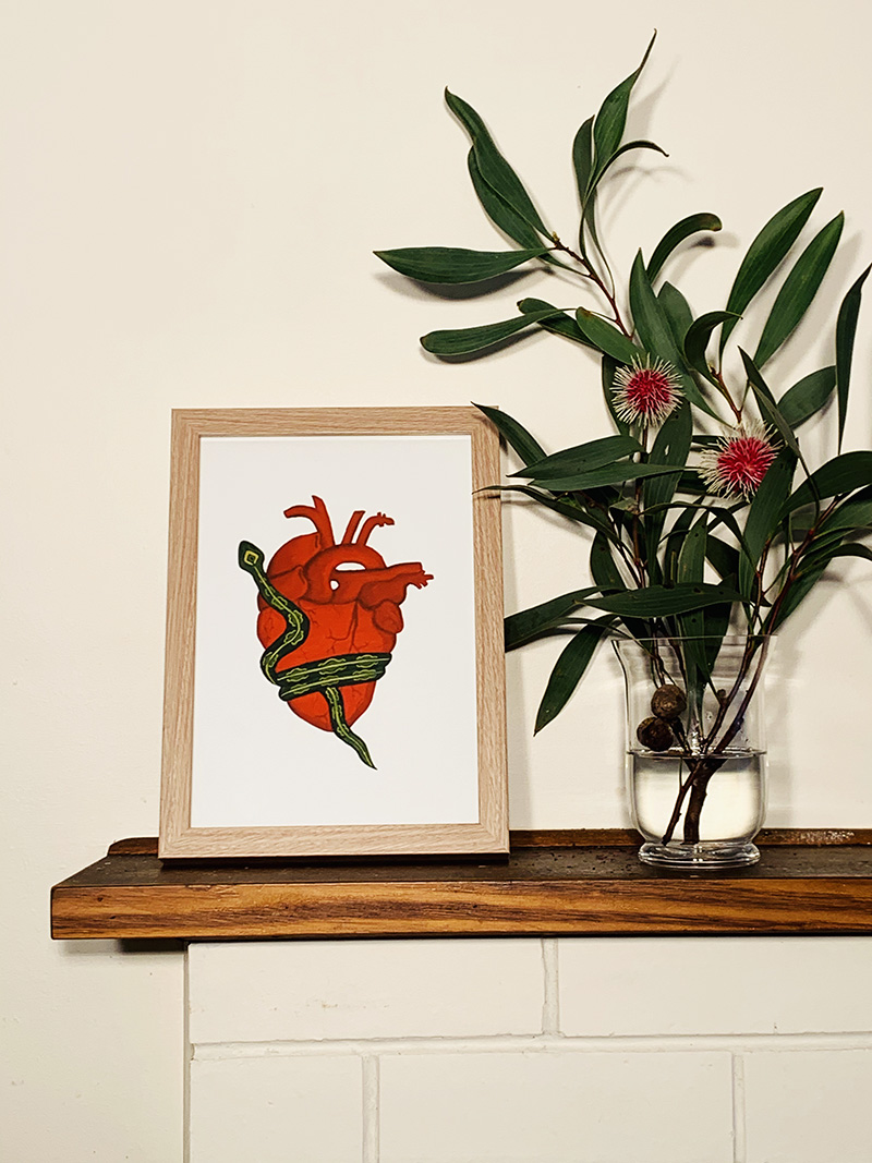 Heart & Snake Print - Image 5