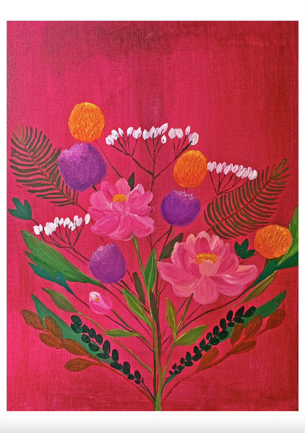 Magenta Flower Bouquet